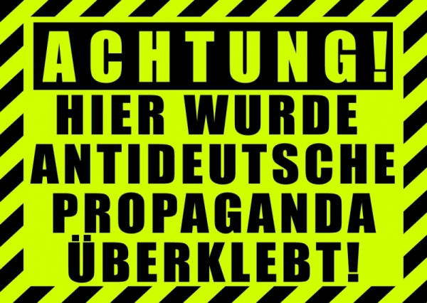 Hier wurde Antideutsche - Aufkleber Paket 10 Stück Hier wurde Antideutsche - Aufkleber Paket 10 Stück