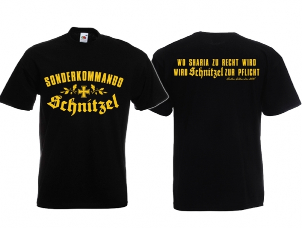 T-Hemd - Sonderkommando Schnitzel - schwarz/gold T-Hemd - Sonderkommando Schnitzel - schwarz/gold