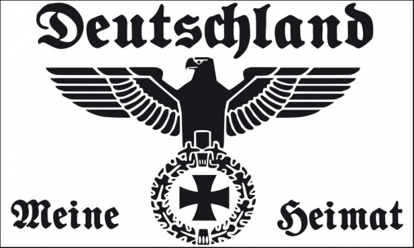 Fahne - Deutschland - Meine Heimat - Weiss (8)