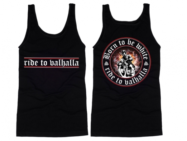 Muskelshirt/Tank Top - Born to be white - ride to valhalla Muskelshirt/Tank Top - Born to be white - ride to valhalla