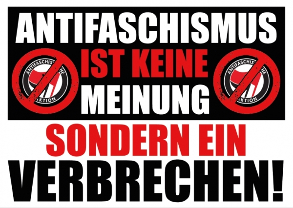 Antifaschismus ist keine Meinung - Aufkleber Paket 10 Stück Antifaschismus ist keine Meinung - Aufkleber Paket 10 Stück