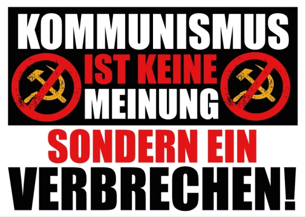 Kommunismus ist keine Meinung - Aufkleber Paket 10 Stück Kommunismus ist keine Meinung - Aufkleber Paket 10 Stück