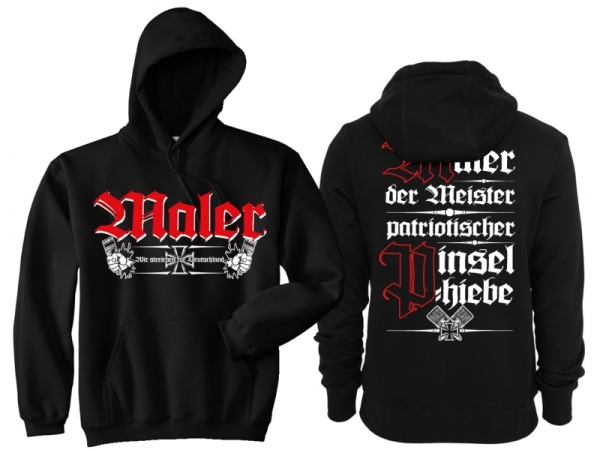 Kapuzenpullover - Maler - Pinselhiebe Kapuzenpullover - Maler - Pinselhiebe