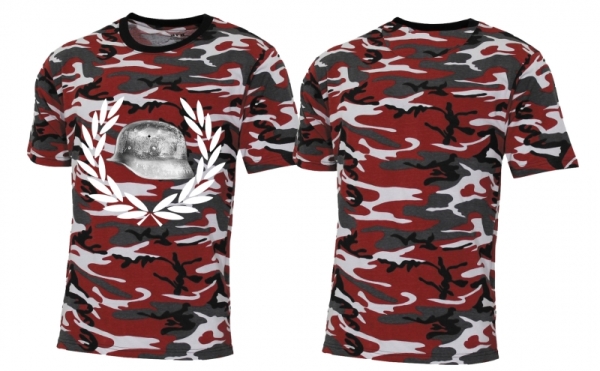 T-Hemd - Der Stahlhelm - rot-camo T-Hemd - Der Stahlhelm - rot-camo