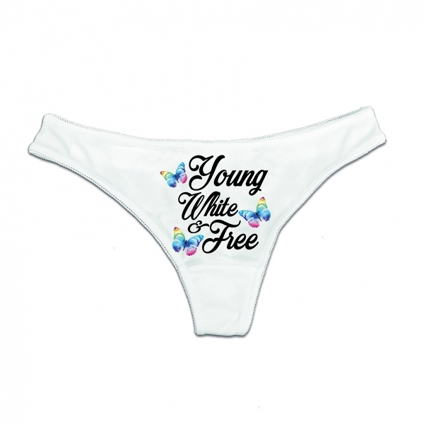 String Tanga - young, white & free - weiß String Tanga - young, white & free - weiß