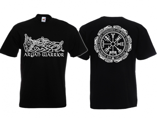Frauen T-Shirt - Aryan Warrior - Vegvisir - Motiv 1 Frauen T-Shirt - Aryan Warrior - Vegvisir - Motiv 1