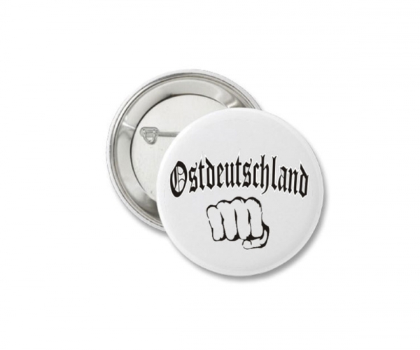 Button - Ostdeutschland mit Faust Button - Ostdeutschland mit Faust