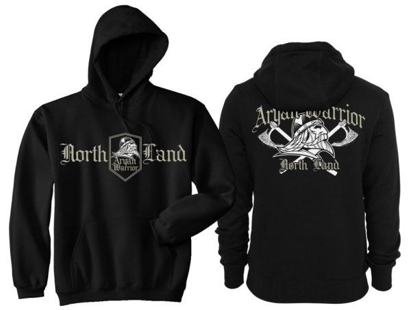 Kapuzenpullover - AW - North Land - Axmen - Motiv 2 - schwarz Kapuzenpullover - AW - North Land - Axmen - Motiv 2 - schwarz