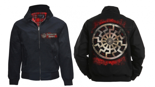 Harrington Jacke - bedruckt - schwarz - Schwarze Sonne - Neue Generation Harrington Jacke - bedruckt - schwarz - Schwarze Sonne - Neue Generation