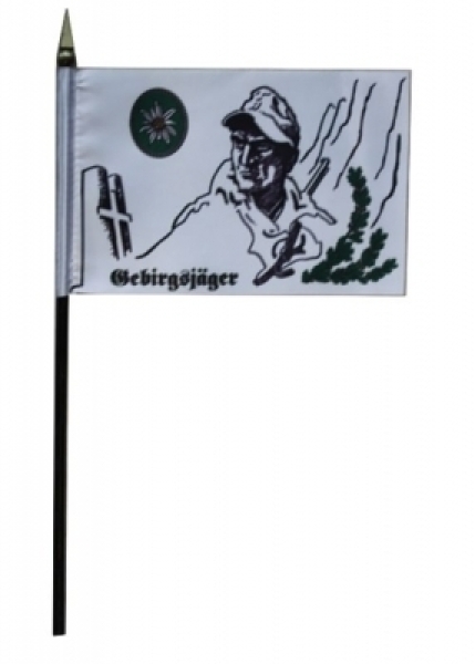 Tischfahne - Gebirgsjäger Tischfahne - Gebirgsjäger