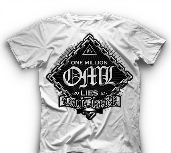 T-Hemd - One Million Lies - Tragic disaster - Shirt weiß T-Hemd - One Million Lies - Tragic disaster - Shirt weiß