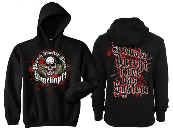 Frauen - Kapuzenpullover - Ungeimpft - Mensch zweiter Klasse Frauen - Kapuzenpullover - Ungeimpft - Mensch zweiter Klasse