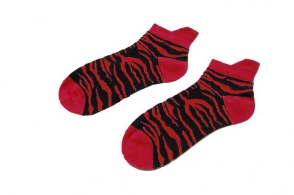 Sneakersocks - Red Zebra Sneakersocks - Red Zebra
