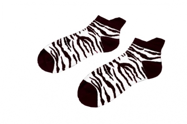 Sneakersocks - White Zebra Sneakersocks - White Zebra