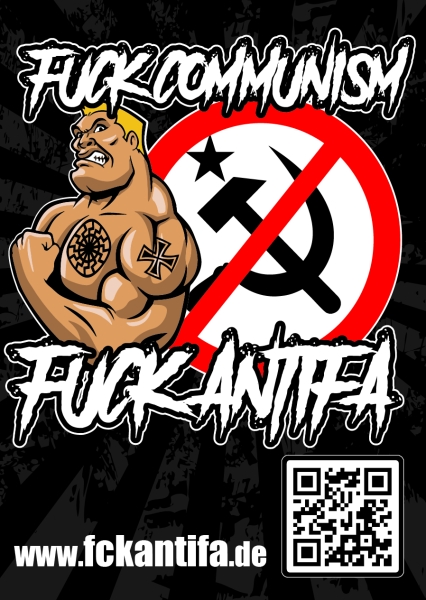 Fuck Antifa - Fuck Communism - Aufkleber Paket 100 Stück Fuck Antifa - Fuck Communism - Aufkleber Paket 100 Stück