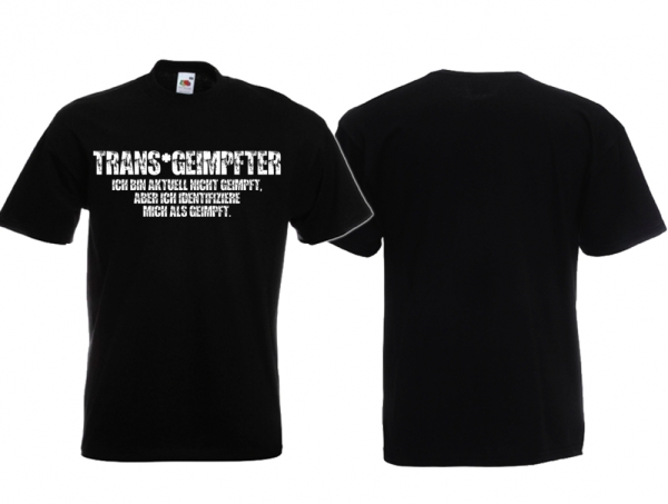 T-Hemd - Trans*geimpft - schwarz T-Hemd - Trans*geimpft - schwarz