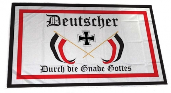 Fahne - Deutscher durch Gnade Gottes (250x150) (304) Fahne - Deutscher durch Gnade Gottes (250x150) (304)