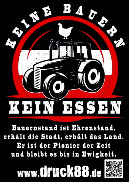 Keine Bauern - Kein Essen - Aufkleber Paket 50 Stück Keine Bauern - Kein Essen - Aufkleber Paket 50 Stück
