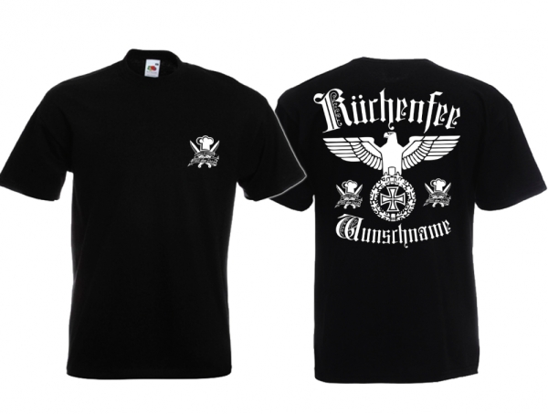 Frauen T-Shirt - 88 Fleischgerichte - Küchenfee - Mit Wunschdruck Frauen T-Shirt - 88 Fleischgerichte - Küchenfee - Mit Wunschdruck