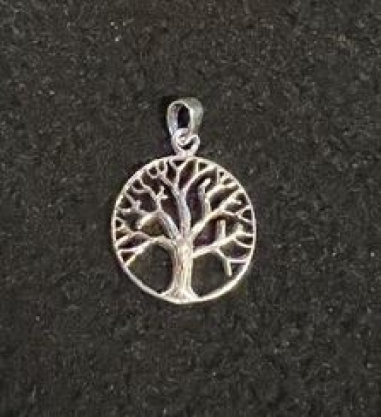 Silber Kettenanhänger - keltischer Baum - mittel - 925 Sterlingsilber