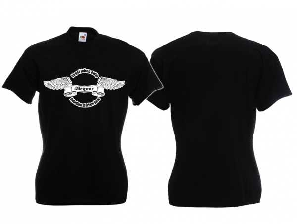 Frauen T-Shirt - Sleipnir - Engel leben ewig - Rebellen sterben jung - schwarz Frauen T-Shirt - Sleipnir - Engel leben ewig - Rebellen sterben jung - schwarz