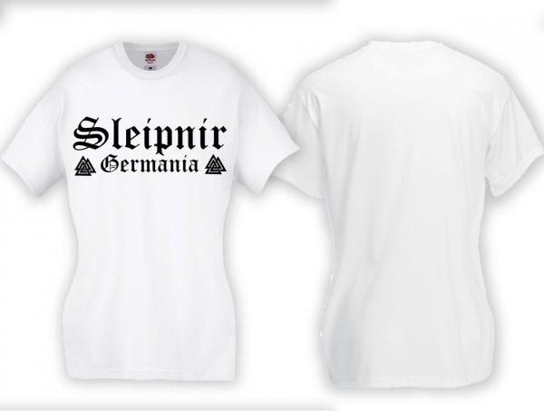 Frauen T-Shirt - Sleipnir - Germania - Motiv 2 - weiss Frauen T-Shirt - Sleipnir - Germania - Motiv 2 - weiss