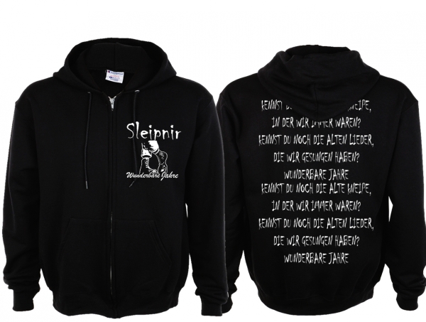 Kapuzenjacke - Sleipnir - Wunderbare Jahre - schwarz Kapuzenjacke - Sleipnir - Wunderbare Jahre - schwarz