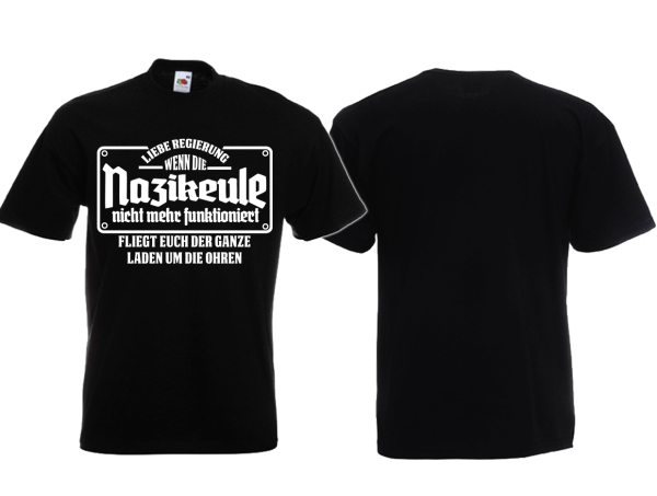 Frauen T-Shirt - Nazikeule - schwarz Frauen T-Shirt - Nazikeule - schwarz