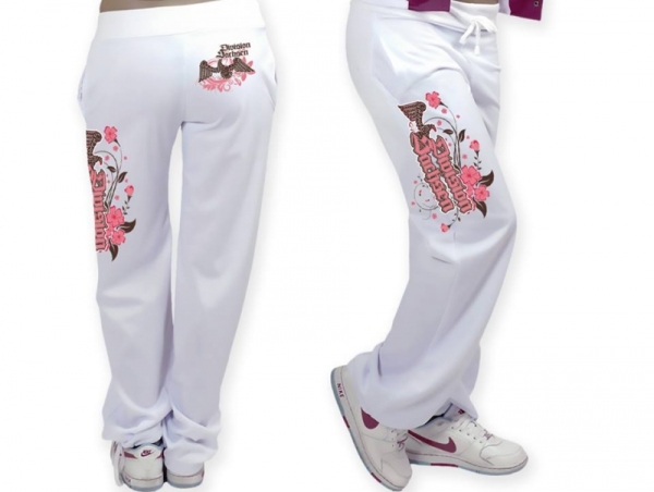 Frauen - Jogger Division Sachsen &quote;Freya&quote; Premium - weiß