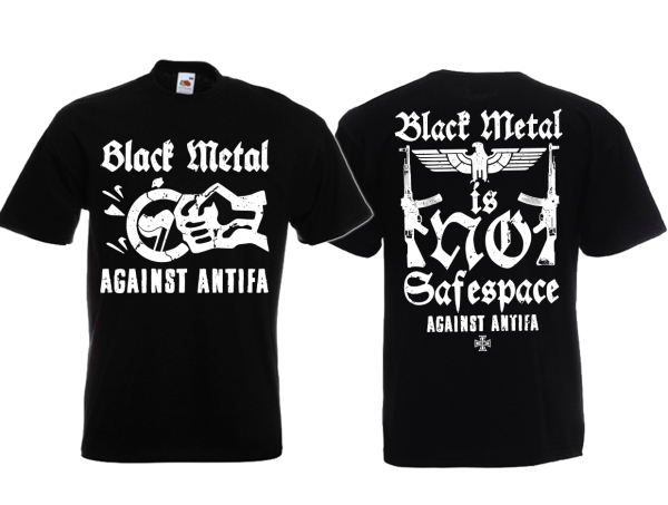 Frauen T-Shirt - Black Metal - Against Antifa - Motiv 2 Frauen T-Shirt - Black Metal - Against Antifa - Motiv 2