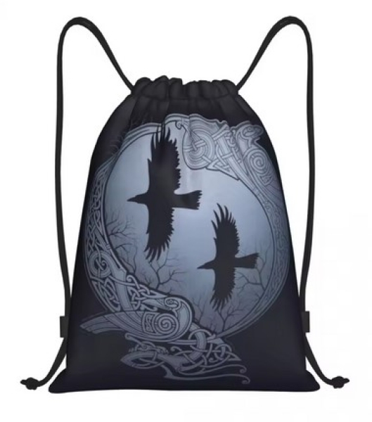Rucksack mit Kordelzug - Hugin & Munin Rucksack mit Kordelzug - Hugin & Munin