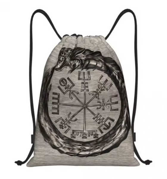 Rucksack mit Kordelzug - Wikinger Kompass Rucksack mit Kordelzug - Wikinger Kompass