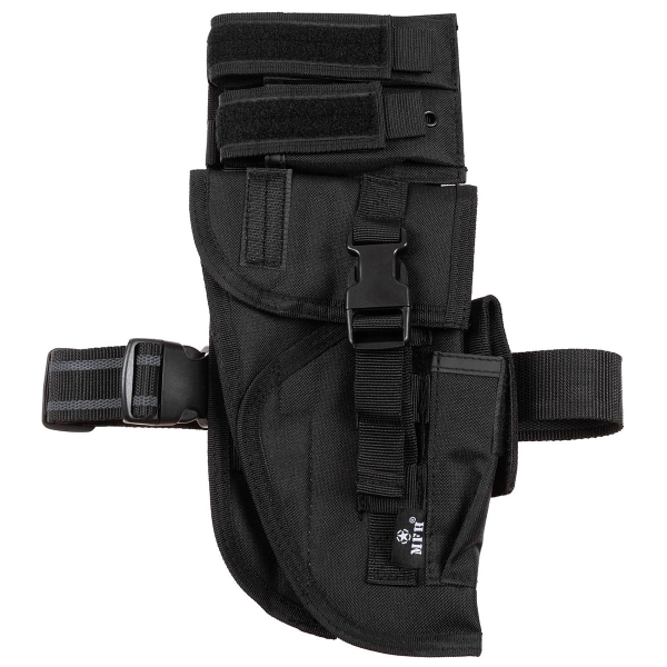 Pistolenbeinholster - schwarz - "Tactical" rechts