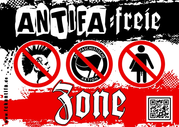 Antifa freie Zone - Aufkleber Paket 50 Stück Antifa freie Zone - Aufkleber Paket 50 Stück
