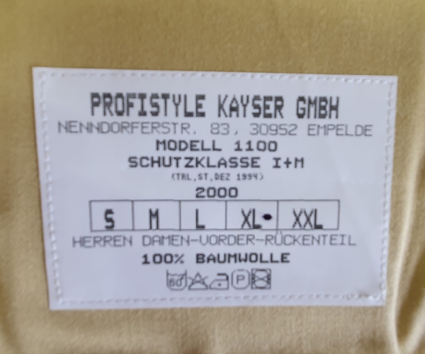 Stichschutz Weste - Kayser "Titanium"