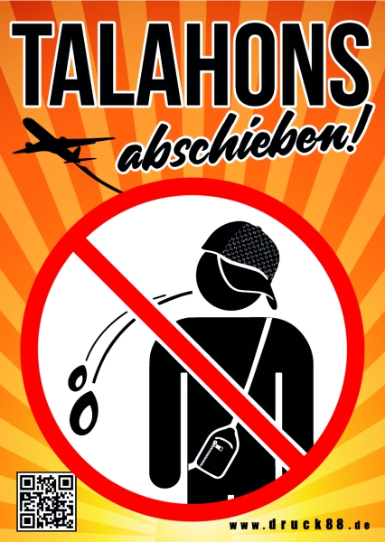 Talahons abschieben! - Aufkleber Paket 10 Stück Talahons abschieben! - Aufkleber Paket 10 Stück