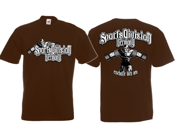 Frauen T-Shirt - German Sport Division - klassisch - braun Frauen T-Shirt - German Sport Division - klassisch - braun