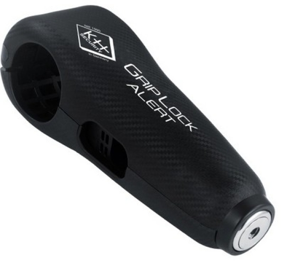 Grip Lock Alarm Tool - (Fahrrad/Motorad/Quad-Schloß) mit Corduratasche