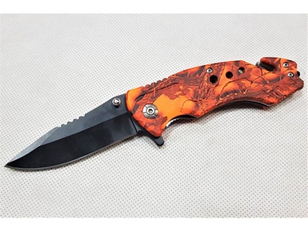 Rettungsmesser - 21 cm - "orange-schwarz"