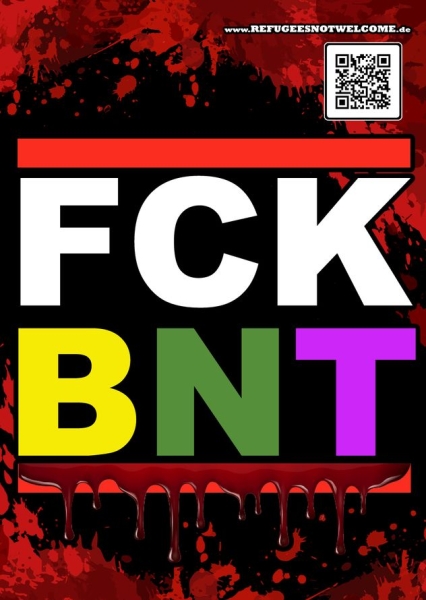 FCK BUNT - Aufkleber Paket 100 Stück FCK BUNT - Aufkleber Paket 100 Stück