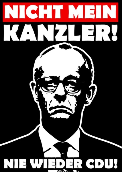 Nicht mein Kanzler - Merz - Aufkleber Paket 100 Stück Nicht mein Kanzler - Merz - Aufkleber Paket 100 Stück