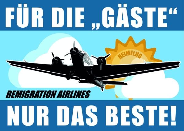 Remigration Airlines - Aufkleber Paket 10 Stück Remigration Airlines - Aufkleber Paket 10 Stück