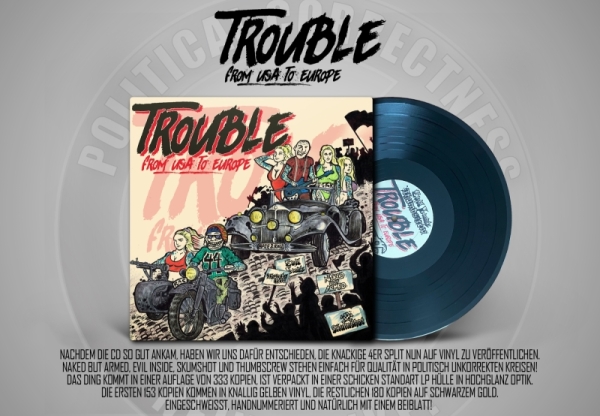 Trouble from USA to Europe - LP - gelb -