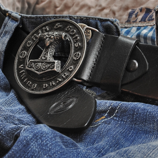 Erik & Sons - Ledergürtel - HAMMER - schwarz Erik & Sons - Ledergürtel - HAMMER - schwarz