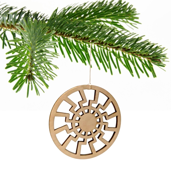 Julfest - Weihnachtsbaumschmuck - Schwarze Sonne - 5er Pack Julfest - Weihnachtsbaumschmuck - Schwarze Sonne - 5er Pack
