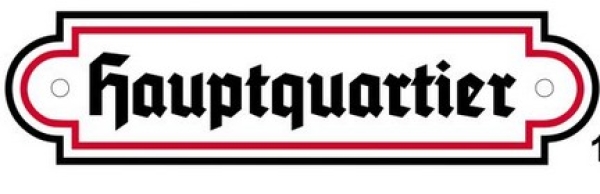 Emailleschild - Sonderformat - Hauptquartier - SWR Emailleschild - Sonderformat - Hauptquartier - SWR