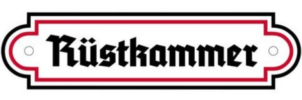 Emailleschild - Sonderformat - Rüstkammer - SWR Emailleschild - Sonderformat - Rüstkammer - SWR