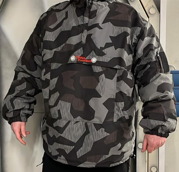 Überzieh Jacke Winter - Combat Anorak - Division Deutschland - Splitter dark camo - bestickt (Windbreaker) MT