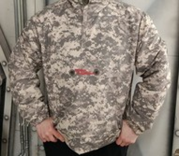 Überzieh Jacke Winter - Combat Anorak - Division Deutschland - digital camo - bestickt (Windbreaker) MT