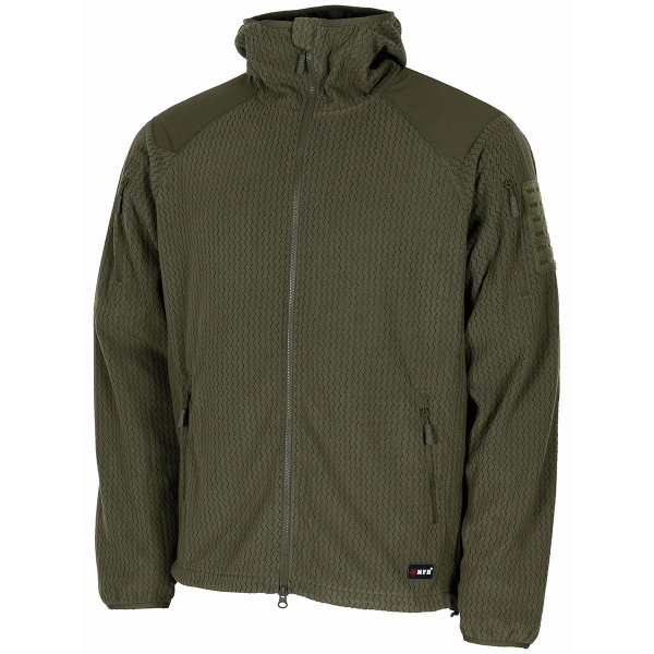 Jacke - Fleece-Jacke - "ViperGrid" - oliv